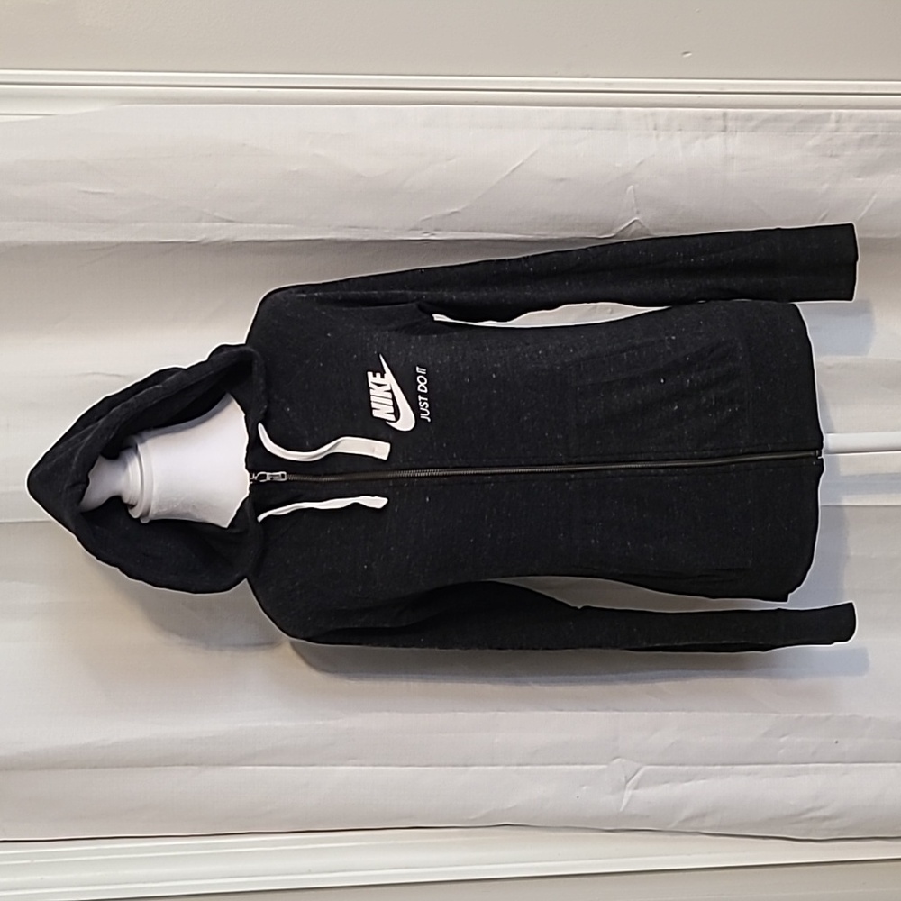 Nike Heather Black Jacket w/ Hood. Size XS